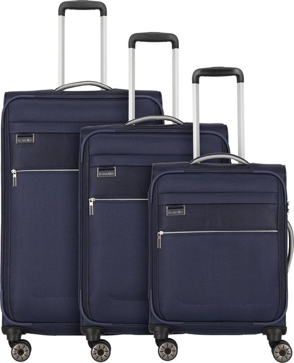 Immagine prodotto Travelite Miigo set di valigie a 4 ruote 3 pezzi con piega elastica (186 l, XL (da 115l))