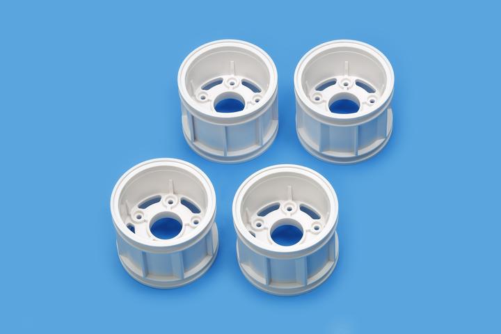 Produktbild Tamiya WR-02CB T-Parts (Wheel Rims) (white)