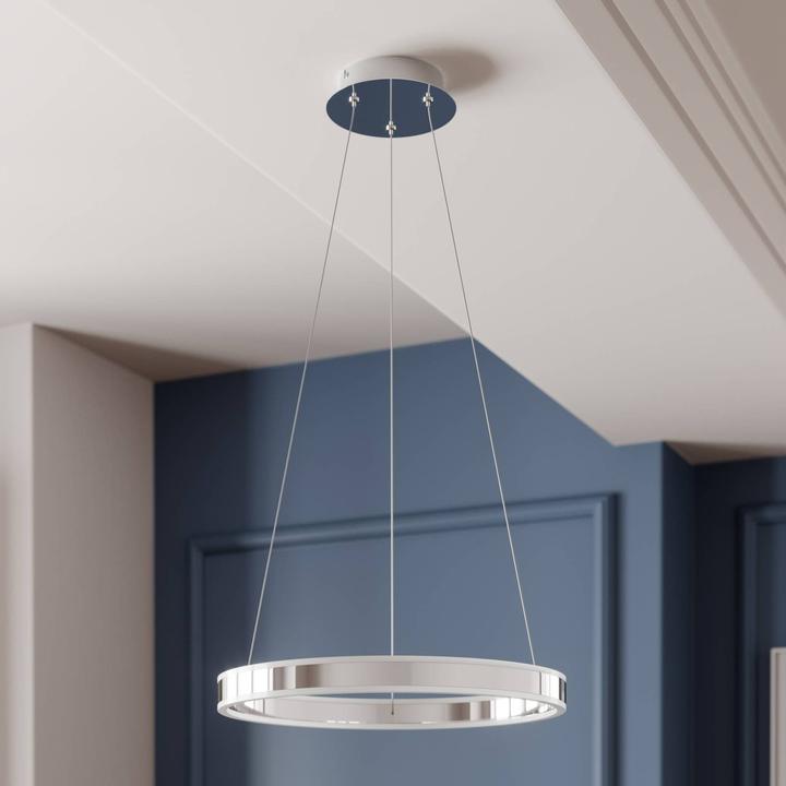 Immagine prodotto Lucande Lampada a sospensione Lyani Ø50 Cromo/Bianco (1800 lm)