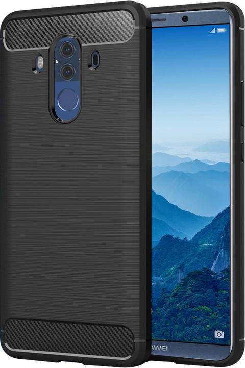 Actual product image Techsuit - Carbon Silicone - Huawei Mate 10 Pro - Black (Mate 10 Pro)
