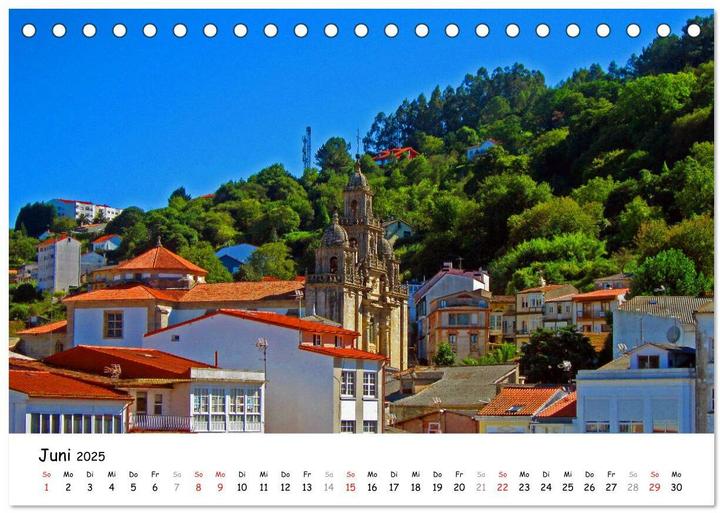 Actual product image Jakobsweg - Camino Ingles (Tischkalender 2025 DIN A5 quer), Monatskalender (A5, German)