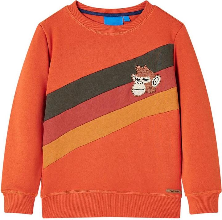 VidaXL Kinder-Sweatshirt Orange 116,Material: 92 % Baumwolle. 8 (116)