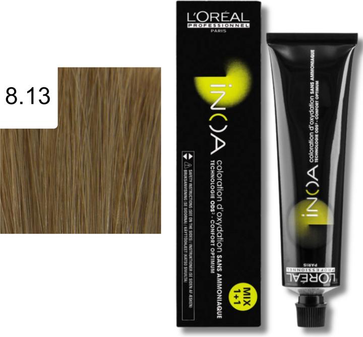 Produktbild L'Oréal Professionnel Inoa Haarfarbe (8,13 Hellblond Asch Gold)