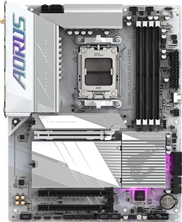 Image du produit Gigabyte B650E AORUS Elite X AX ICE (AM5, AMD B650E, ATX)