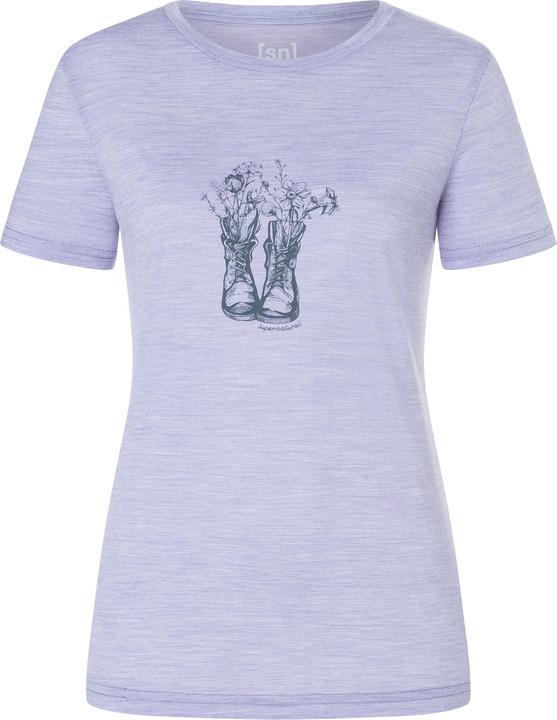 Super Natural W Flower Boots Tee