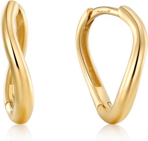 Ania Haie 14kt Gold Magma Huggie Ohrringe (14k Gold)