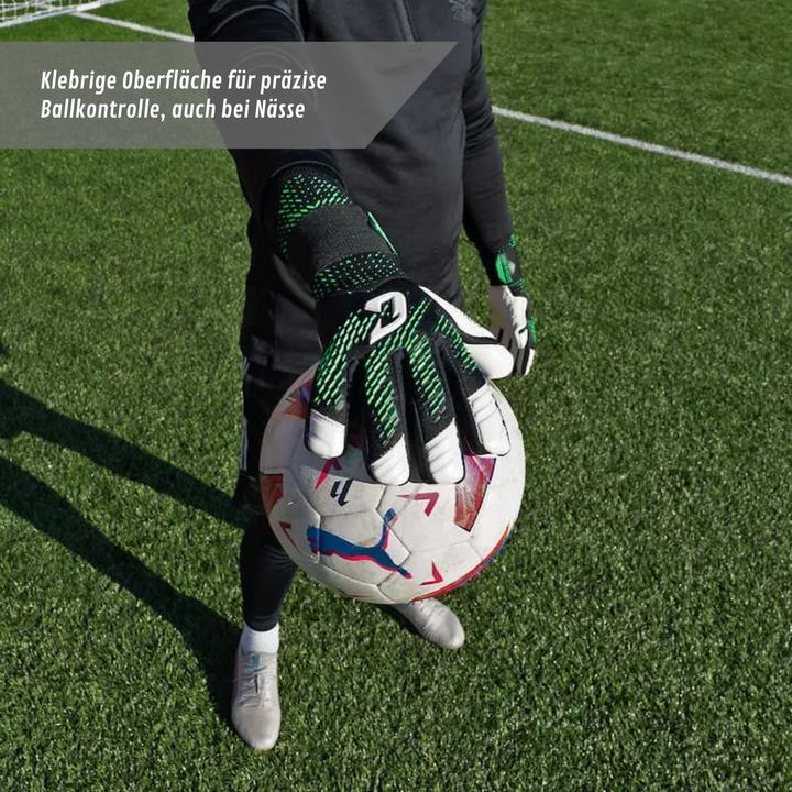 Produktbild Catch & Keep Fussballhandschuhe Revolution Green Gr. 7 Torwart Goalie Handschuhe (7)