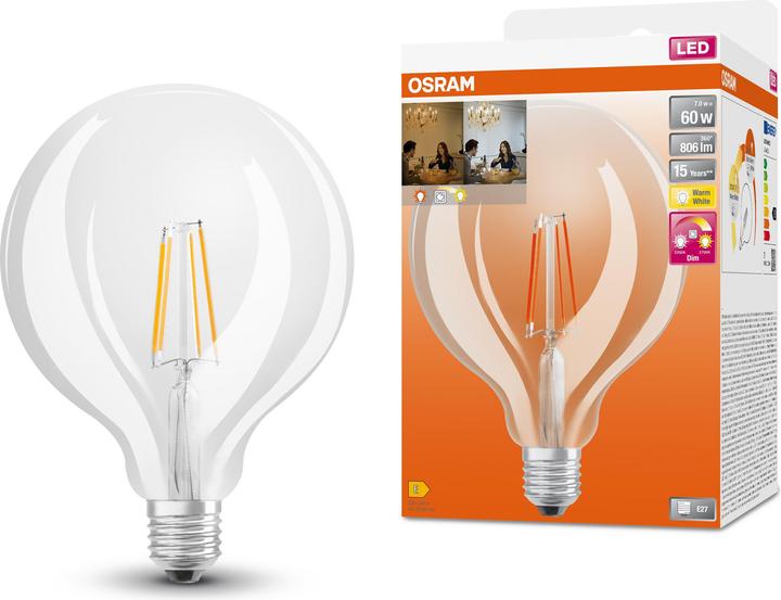 Actual product image Osram Star+ Globe (E27, 7 W, 806 lm, 1 x, E)
