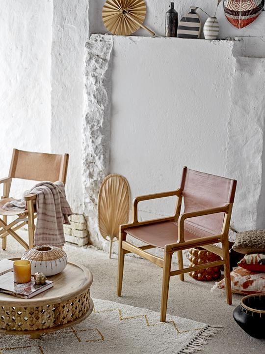 Actual product image Bloomingville Macia Wall Decor, Yellow, Bamboo (Ø 37 x 50 cm)