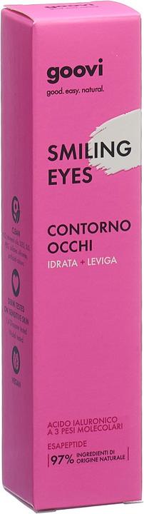 Goovi SMILING EYES Augencreme Creme (Crème, 15 ml, Tag + Nacht)