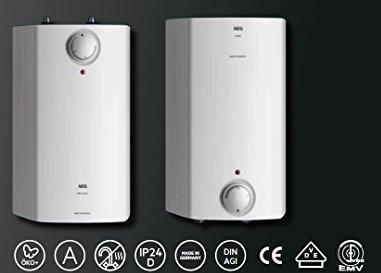 Image du produit AEG Haustechnik Chauffe-eau basse pression Huz 5 Öko Comfort avec technologie ThermoStop, avec prise, 5 litres
