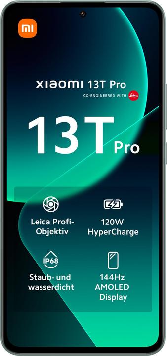 Image du produit Xiaomi 13T Pro (512 Go, vert pré, 6.67", Double SIM, 50 Mpx, 5G)