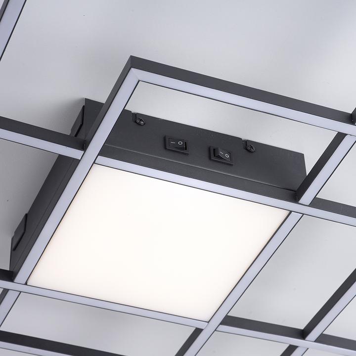 Produktbild Paul Neuhaus LED-Deckenleuchte LB22 44W 3400lm 2700-5000K sw Met ZB dim (4600 lm)