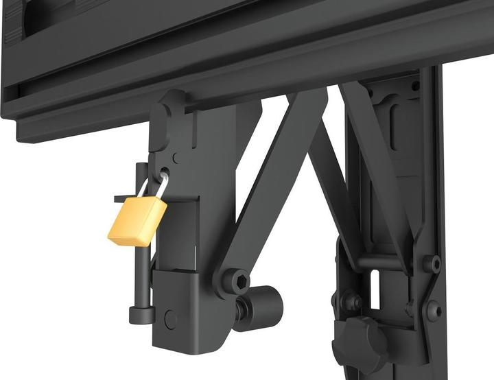 Actual product image Multibrackets Wall mount push in pop out, 40"-75", black (Wall, 75", 30 kg)