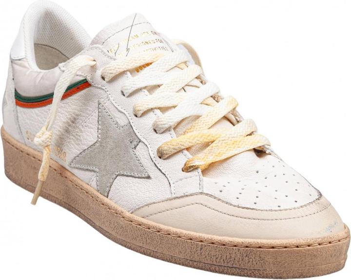 Actual product image Golden Goose sneakers ballstar in nappa and nylon color white/beige (41)