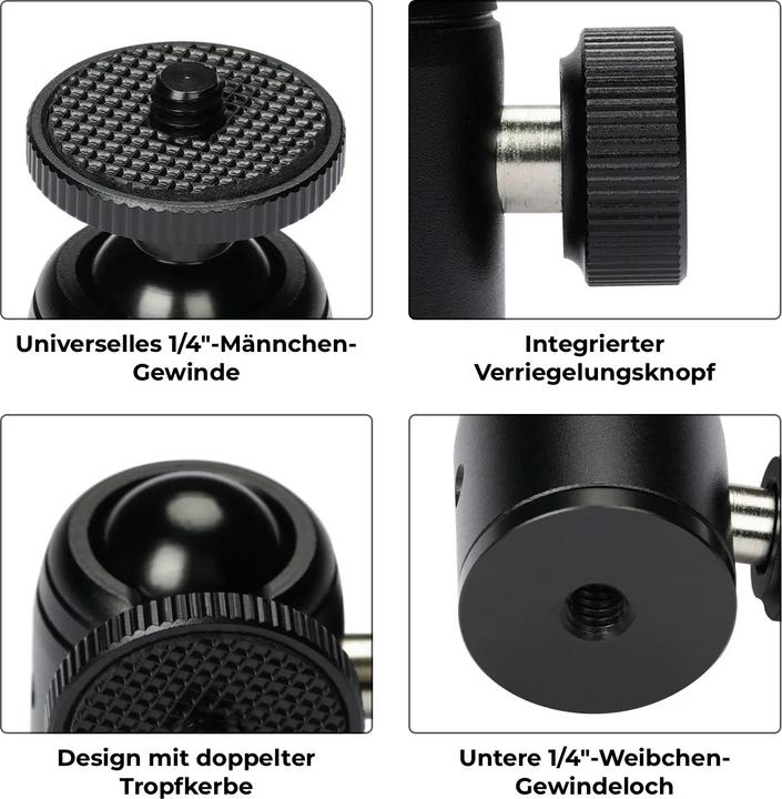 Actual product image Obsbot Extendable mini ball head (Spherical head)