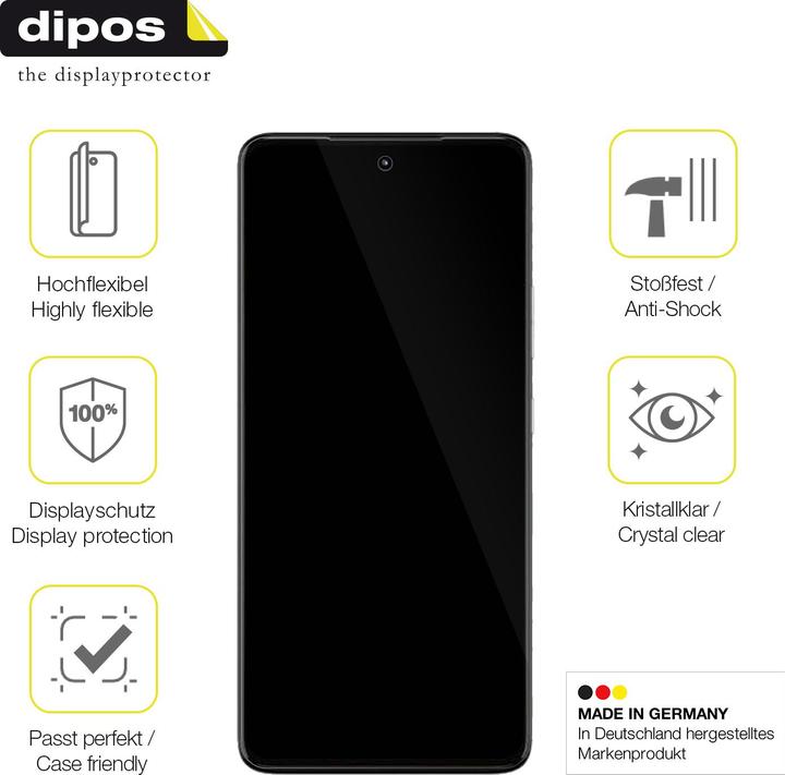 Immagine prodotto Dipos Pellicola Protettiva Full-Cover 3D (2 Pezzo/i, Motorola Moto G72)