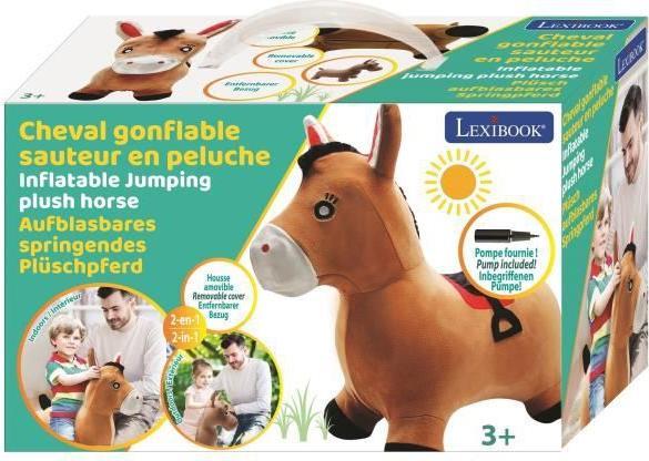 Actual product image Lexibook Inflatable Jumping Plush Horse (BGP050)