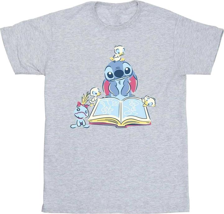 Disney Lilo & Stitch Reading A Book TShirt Mädchen