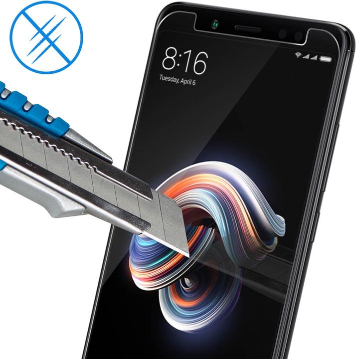 Actual product image Avizar Crystal clear film, glass screen protector (1 Piece, Xiaomi Redmi Note 5)