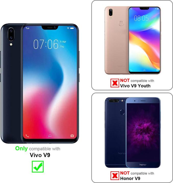 Actual product image Cadorabo Case for Vivo V9 with belt clip (Vivo V9)