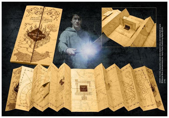 Produktbild Noble Collection Harry Potter Replik 1/1 Die Karte des Herumtreibers (Deutsch)