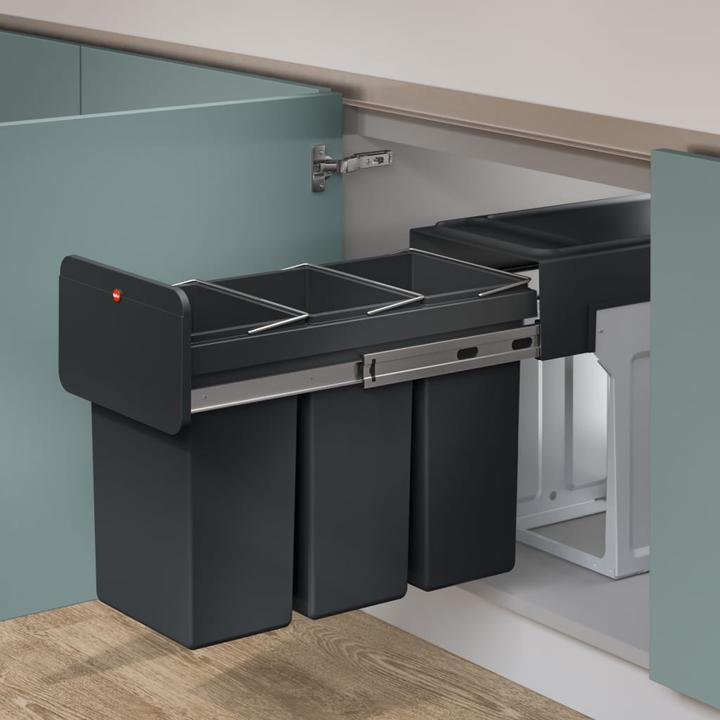 Actual product image Hailo EcoLine Design Trio L built-in system (3x 10l) (30 l)