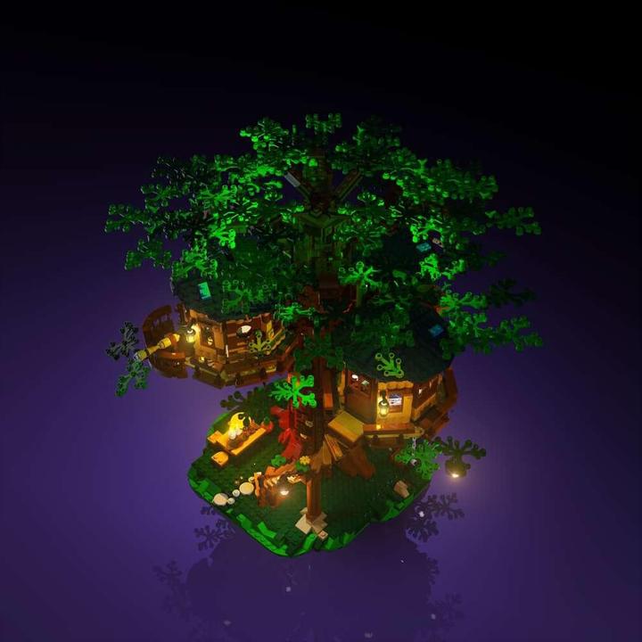 Actual product image Light my bricks LMB 2.0 LEGO® 21318# Tree Hous Light Kit