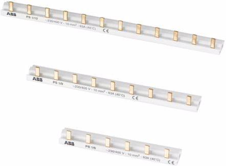 Actual product image ABB 1-phase busbar PS1/6 per M compact 6 modules closed PS1/6