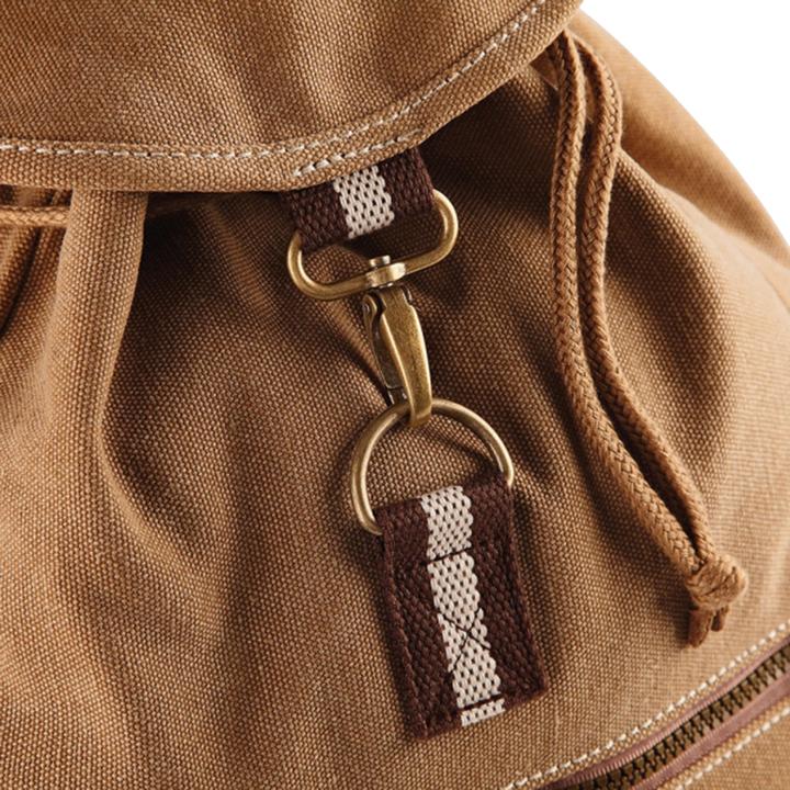 Actual product image Quadral Vintage canvas backpack 18 liters (2pcspack) (18 l)