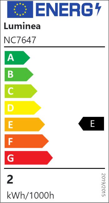 Energie-Label Luminea 6er-Set LED-Spotlight (GU10, 1.50 W, 120 lm, 6 x, B)