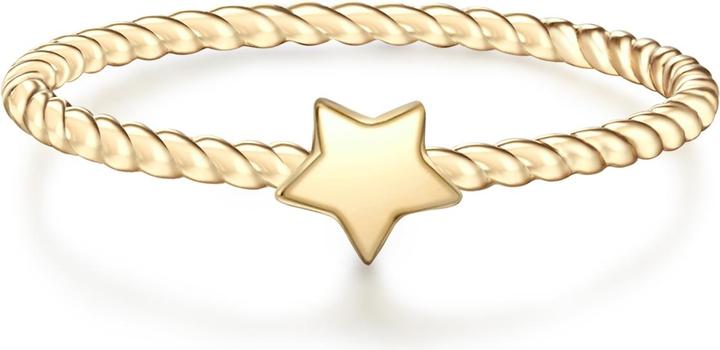 Produktbild Glanzstücke München Damen Stern Sterling Silber gelbgold - 10038 (50, 925 Silber)