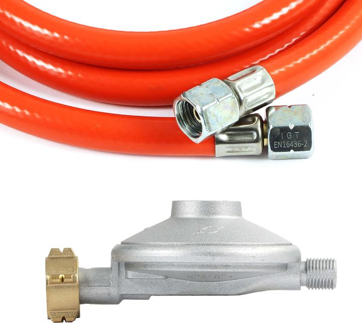 Produktbild Wiltec Gasdruckminderer Frankreich Gasdruckregler 700mbar 1,5m Gasschlauch Gas