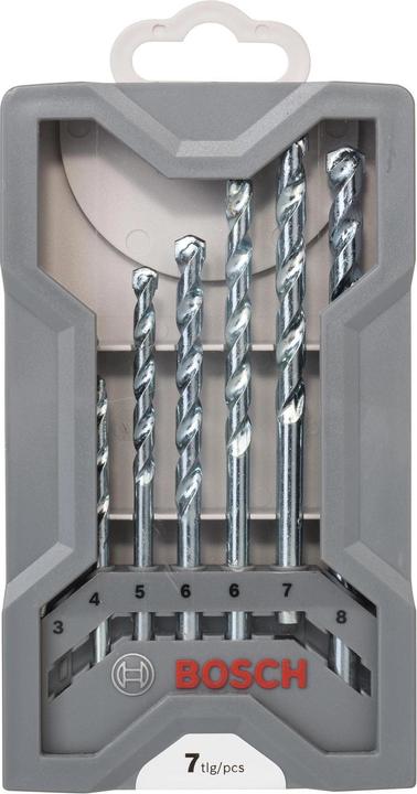 Produktbild Bosch Professional Zubehör 7-tlg. CYL-1 Mauerwerkbohrer-Set, 3/4/5/6/6/7/8 mm (6 mm, 7 mm, 8 mm, 3 mm, 4 mm, 5 mm)