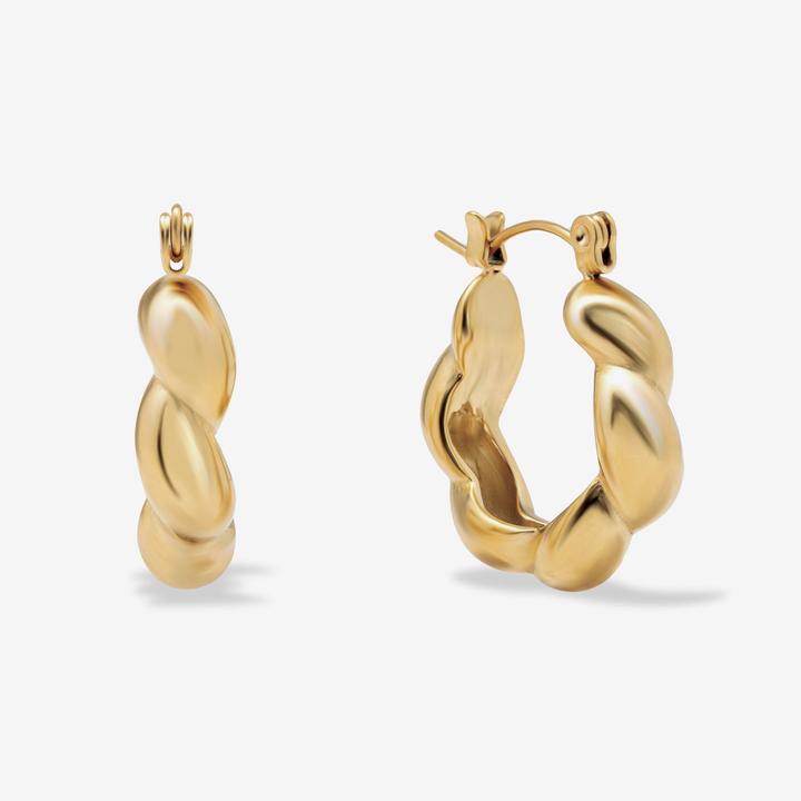 Image du produit Sensora Jewelry Boucles d'oreilles Scrunch Hoops (Acier inoxydable)