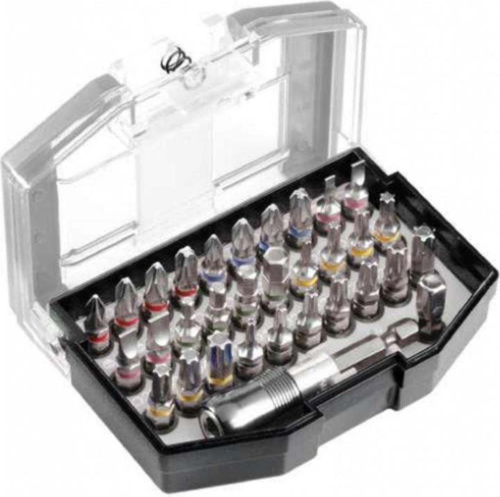Immagine prodotto kwb Bit Box 32 -Piece con clip da cintura (400, 1/4", Gambo da 6/32, 1/2", 3/4", 3/8", 1/8, 5/16")