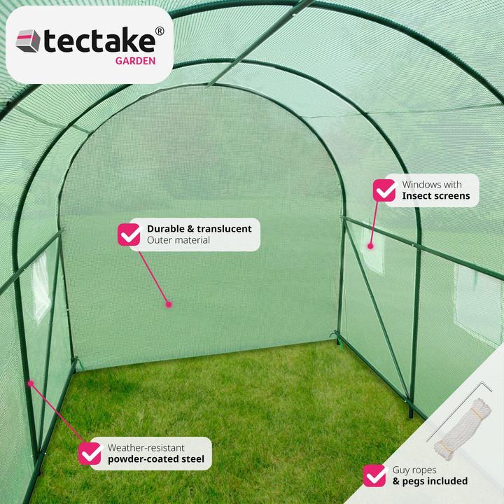 Produktbild tectake Gewächshaus Folientunnel