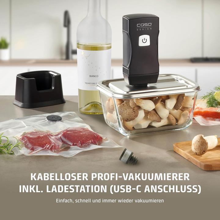 Actual product image Caso Vacu OneTouch Pro Set Manual Vacuumiser incl. 4 VacuBoxxes made of glass
