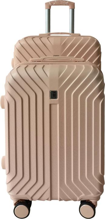Actual product image NTK-Collection Hartschalenkoffer 2er-Set Mabell Pink (80 l, M (50 - 90l), L (90 - 115l))