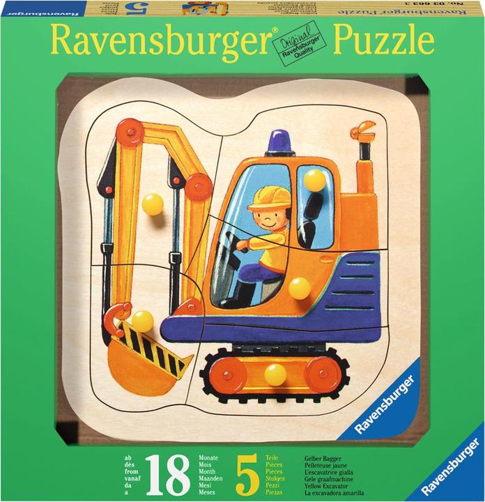 Actual product image Ravensburger yellow digger