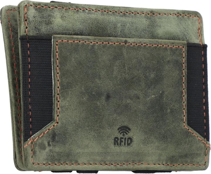 Actual product image Greenburry Vintage Magic wallet RFID leather 10 cm