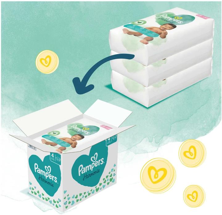 Image du produit Pampers Harmonie (Taille 4, Pack mensuel, 174 pièce(s))