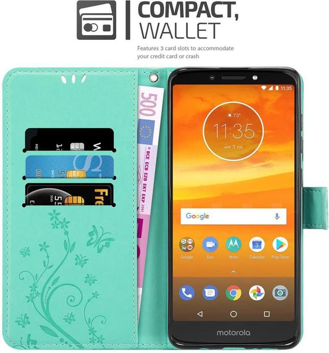 Image du produit Cadorabo Couverture du livre de fleurs (Motorola Moto E5 Plus)