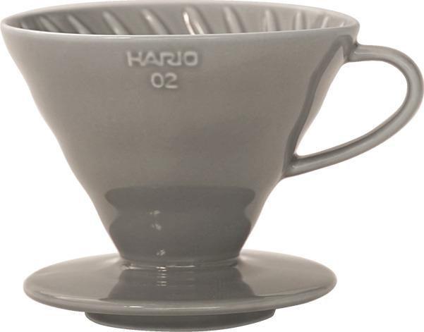 Image du produit Hario V60 02 Coffee Dripper, ceramic, gray
