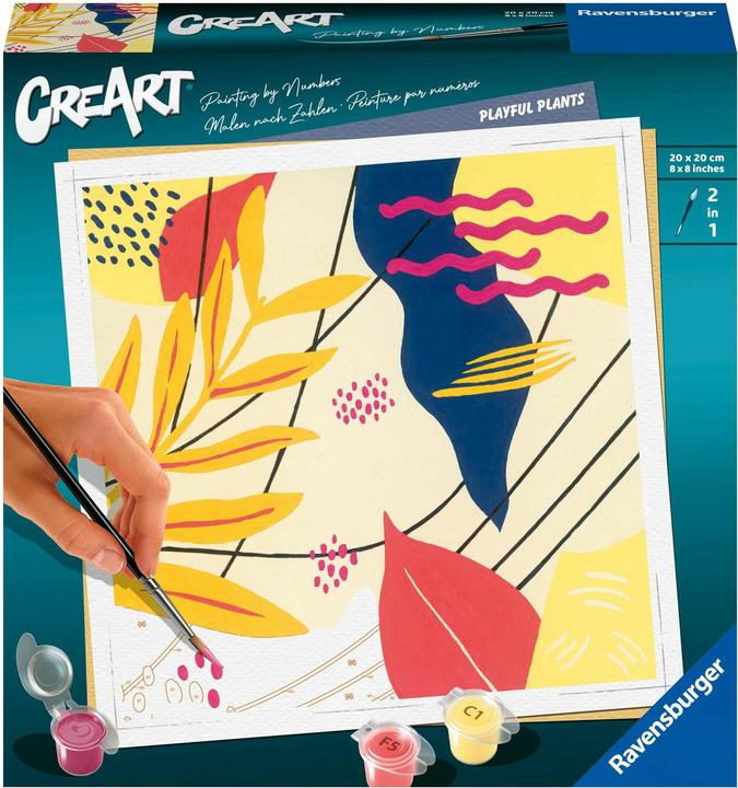 Actual product image Ravensburger CreArt - Painting by numbers Playful Plants