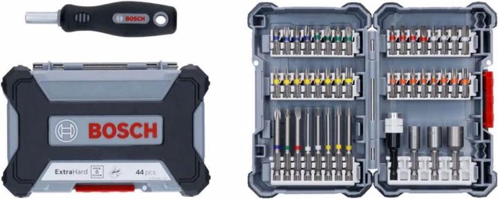 Bosch Professional Zubehör Set di punte per cacciavite, 45 pezzi (Croce Phillips PH 3", Croce Pozidriv PZ 2", Hexagonal (esagonale) 6", Croce Pozidriv PZ 3", Esagonale (esagonale) 4", Hexagonal (esagonale) 3", Croce Phillips PH 1", Croce Pozidriv PZ 1", Croce Phillips PH 2", Hexagonal (esagonale) 5")