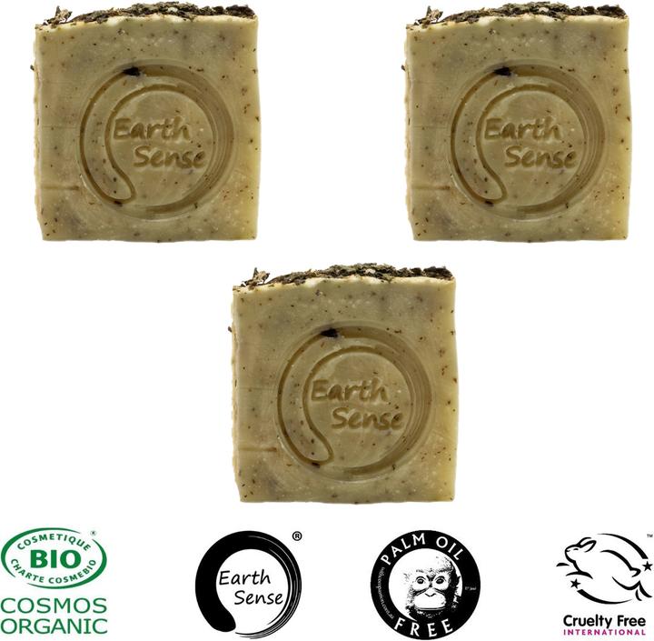 Actual product image Natura Punto Set of 3 palm oil free solid organic soap (Hard soap)