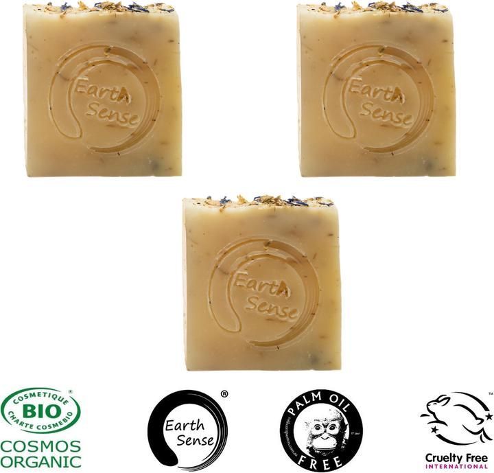 Actual product image Natura Punto Set of 3 palm oil free solid organic soap (Hard soap)