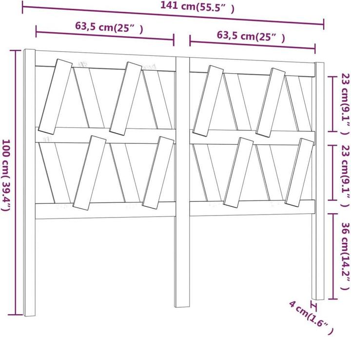 Produktbild VidaXL Lamech (141 x 4 x 100 cm)