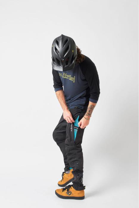 Image du produit dirtlej Pantalon Trailscout waterproof long, noir/citron vert, XL (XL)